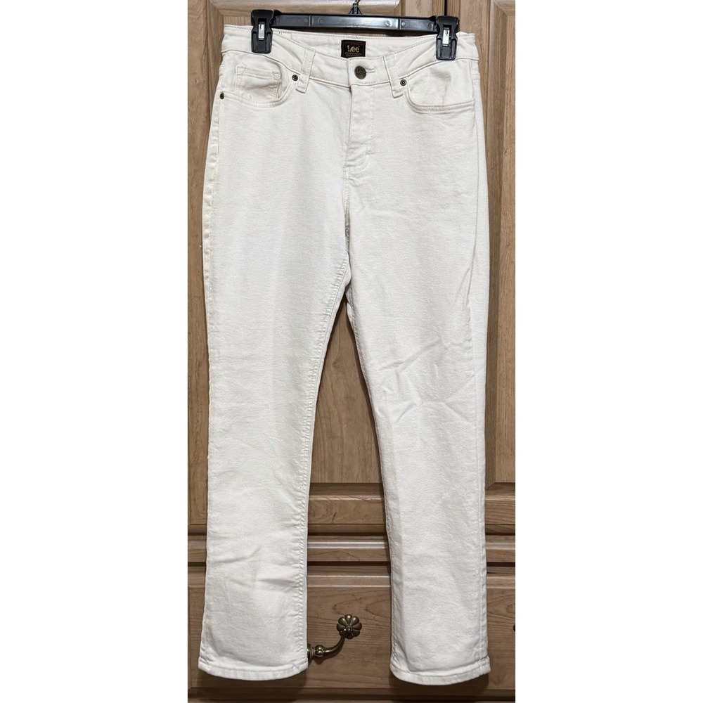 Lee Denim Jeans Women's Size 6 Medium Cream Classic Fit Pants